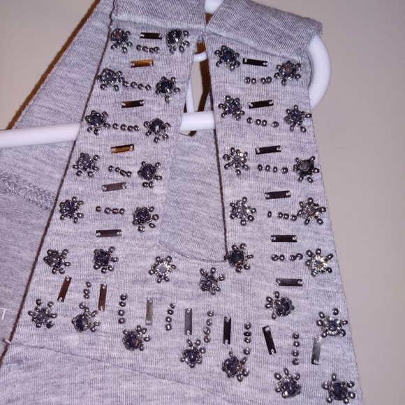 LANE BRYANT Gray Embellished Tank 14/16 EUC - Picture 3 of 5